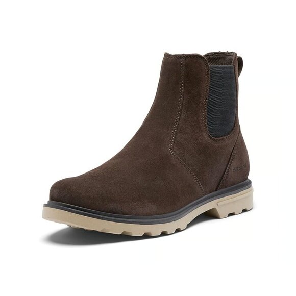 Sorel Men\'s Brown Black Carson NM4900-205 Suede Leather Ankle Chelsea Boot Sz 11 main image 5
